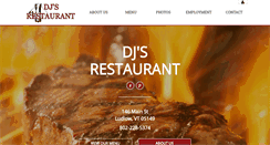Desktop Screenshot of djsrestaurantvermont.com